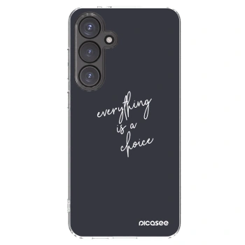 Picasee silikónový prehľadný obal pre Samsung Galaxy S24 FE S721B - Všetko je na tebe