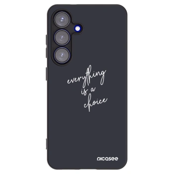 Picasee silikónový čierny obal pre Samsung Galaxy S25 5G - Všetko je na tebe