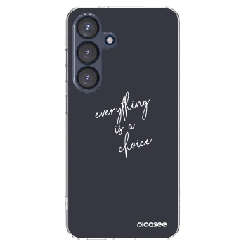 Picasee silikónový prehľadný obal pre Samsung Galaxy S25 5G - Všetko je na tebe