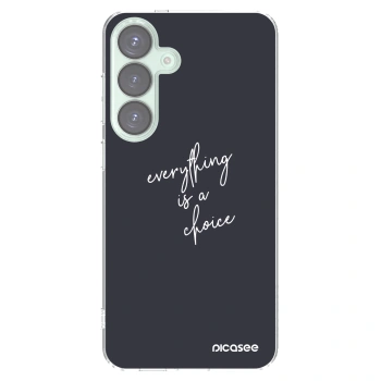 Picasee silikónový prehľadný obal pre Samsung Galaxy S25+ 5G - Všetko je na tebe