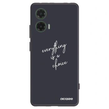 Picasee silikónový čierny obal pre Motorola Moto G35 5G - Všetko je na tebe