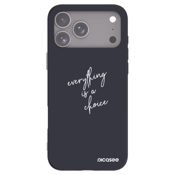 Picasee silikónový čierny obal pre Apple iPhone 17 Pro Max - Všetko je na tebe