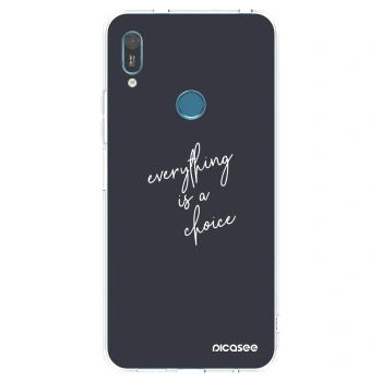 Picasee silikónový prehľadný obal pre Huawei Y6 2019 - Všetko je na tebe