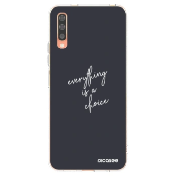 Picasee silikónový prehľadný obal pre Samsung Galaxy A70 A705F - Všetko je na tebe