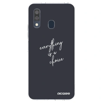Picasee silikónový prehľadný obal pre Samsung Galaxy A40 A405F - Všetko je na tebe