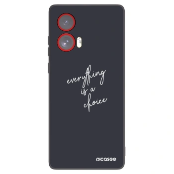 Picasee silikónový čierny obal pre Motorola Edge 50 Fusion - Všetko je na tebe