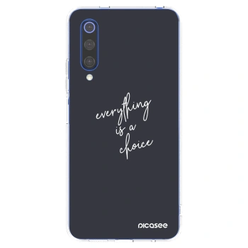 Picasee silikónový prehľadný obal pre Xiaomi Mi 9 SE - Všetko je na tebe