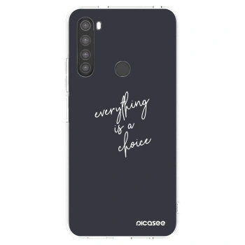 Picasee silikónový prehľadný obal pre Xiaomi Redmi Note 8 - Všetko je na tebe