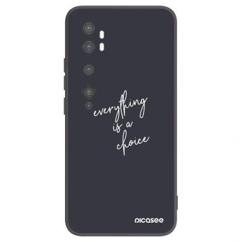 Picasee silikónový čierny obal pre Xiaomi Mi Note 10 (Pro) - Všetko je na tebe