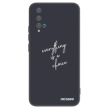 Picasee silikónový čierny obal pre Huawei Nova 5T - Všetko je na tebe