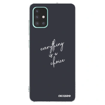 Picasee silikónový prehľadný obal pre Samsung Galaxy A51 A515F - Všetko je na tebe