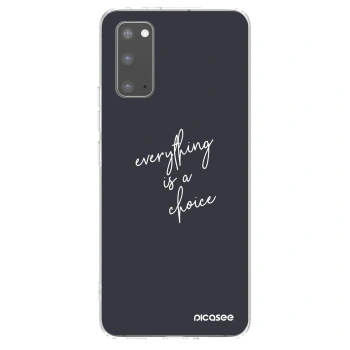 Picasee silikónový prehľadný obal pre Samsung Galaxy S20 G980F - Všetko je na tebe