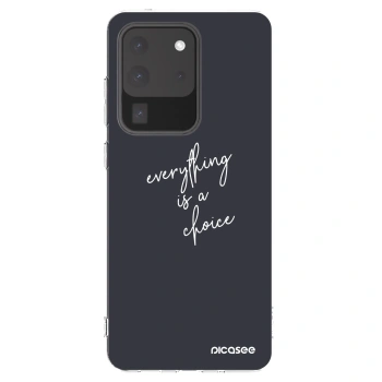Picasee silikónový prehľadný obal pre Samsung Galaxy S20 Ultra 5G G988F - Všetko je na tebe