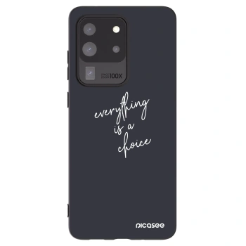 Picasee silikónový čierny obal pre Samsung Galaxy S20 Ultra 5G G988F - Všetko je na tebe