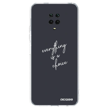 Picasee silikónový prehľadný obal pre Xiaomi Redmi Note 9 Pro - Všetko je na tebe