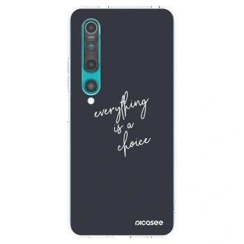 Picasee silikónový prehľadný obal pre Xiaomi Mi 10 - Všetko je na tebe