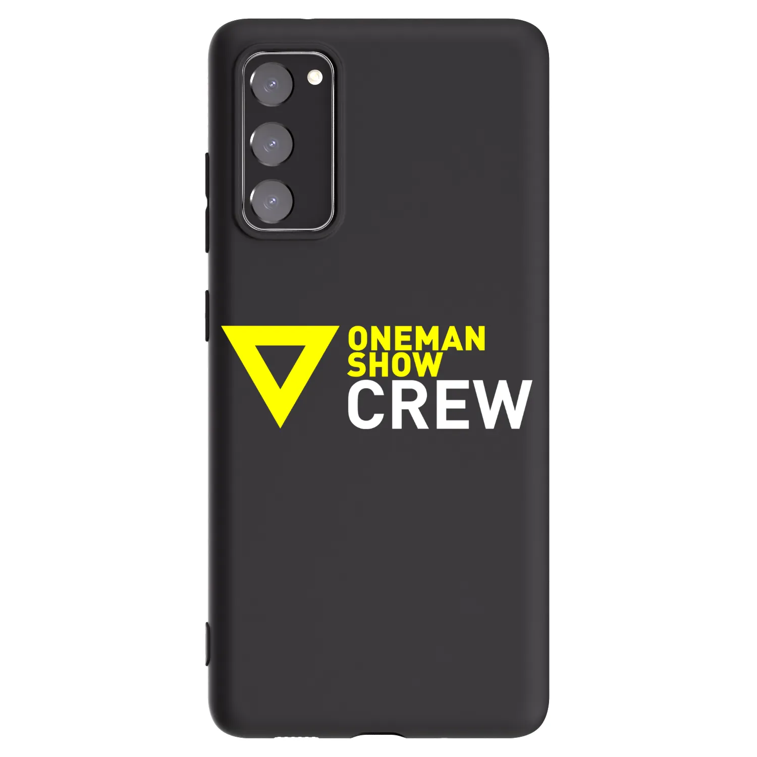 Silikónový čierny obal pre Samsung Galaxy S20 FE - ONEMANSHOW CREW