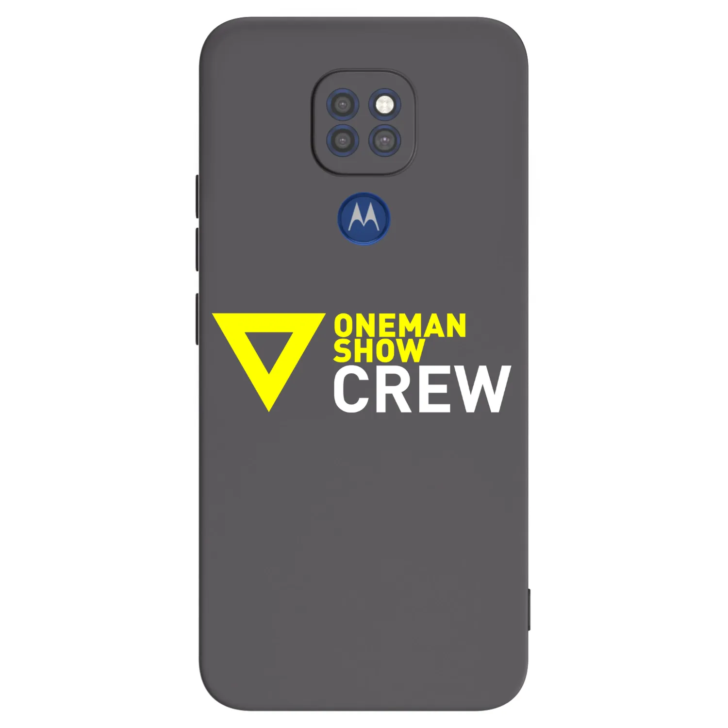 Picasee silikónový čierny obal pre Motorola Moto G9 Play - ONEMANSHOW CREW