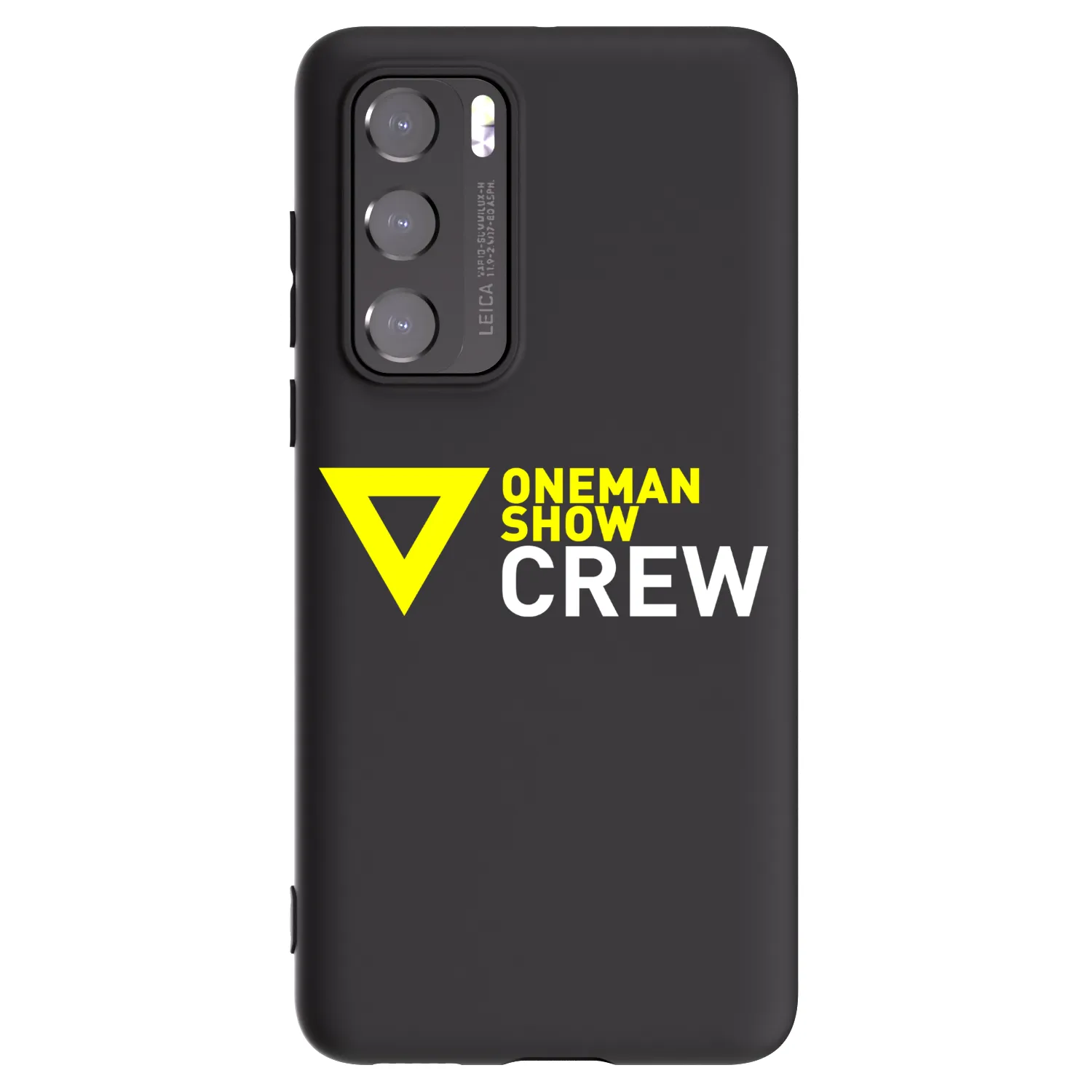 Picasee silikónový čierny obal pre Huawei P40 - ONEMANSHOW CREW