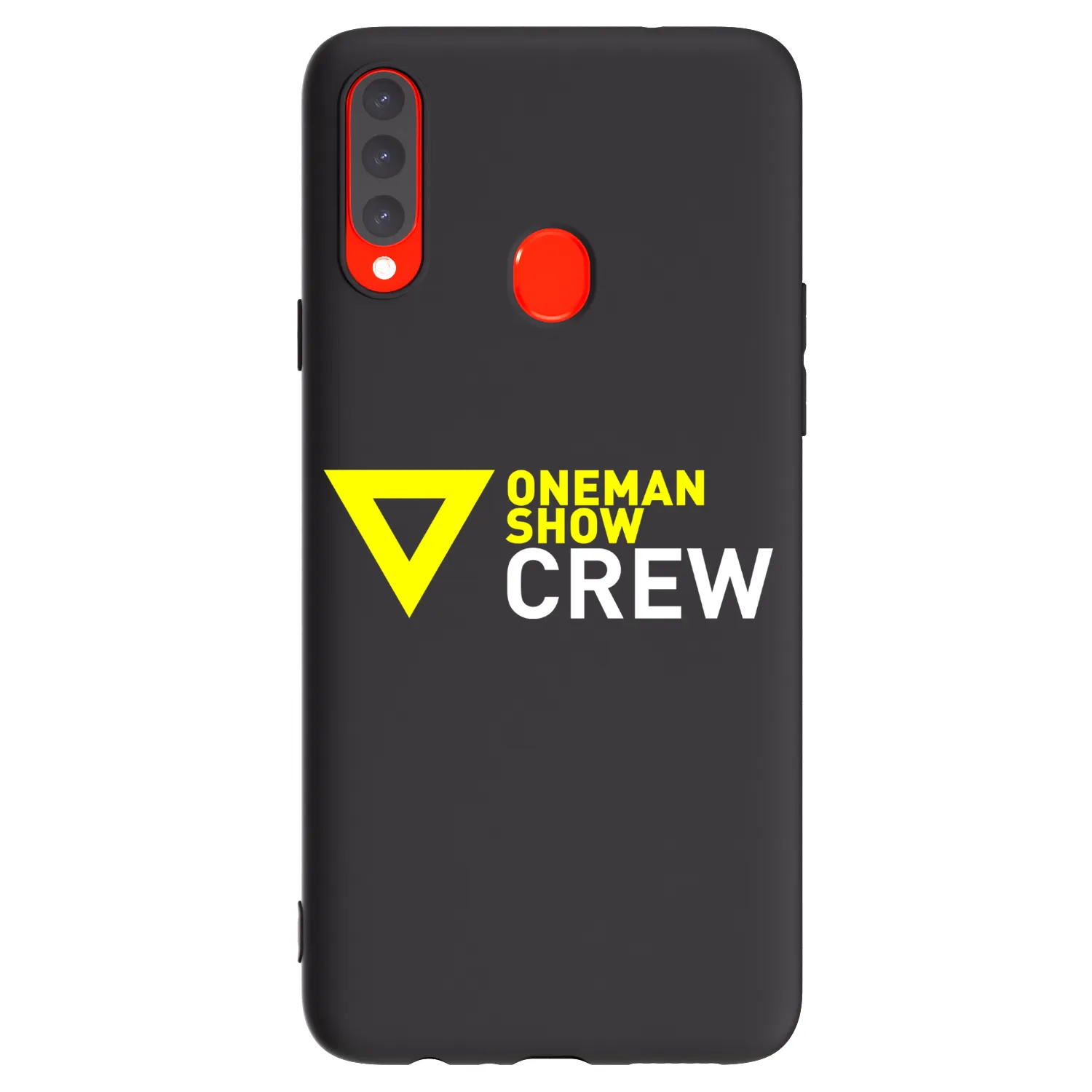 Picasee silikónový čierny obal pre Samsung Galaxy A20s - ONEMANSHOW CREW