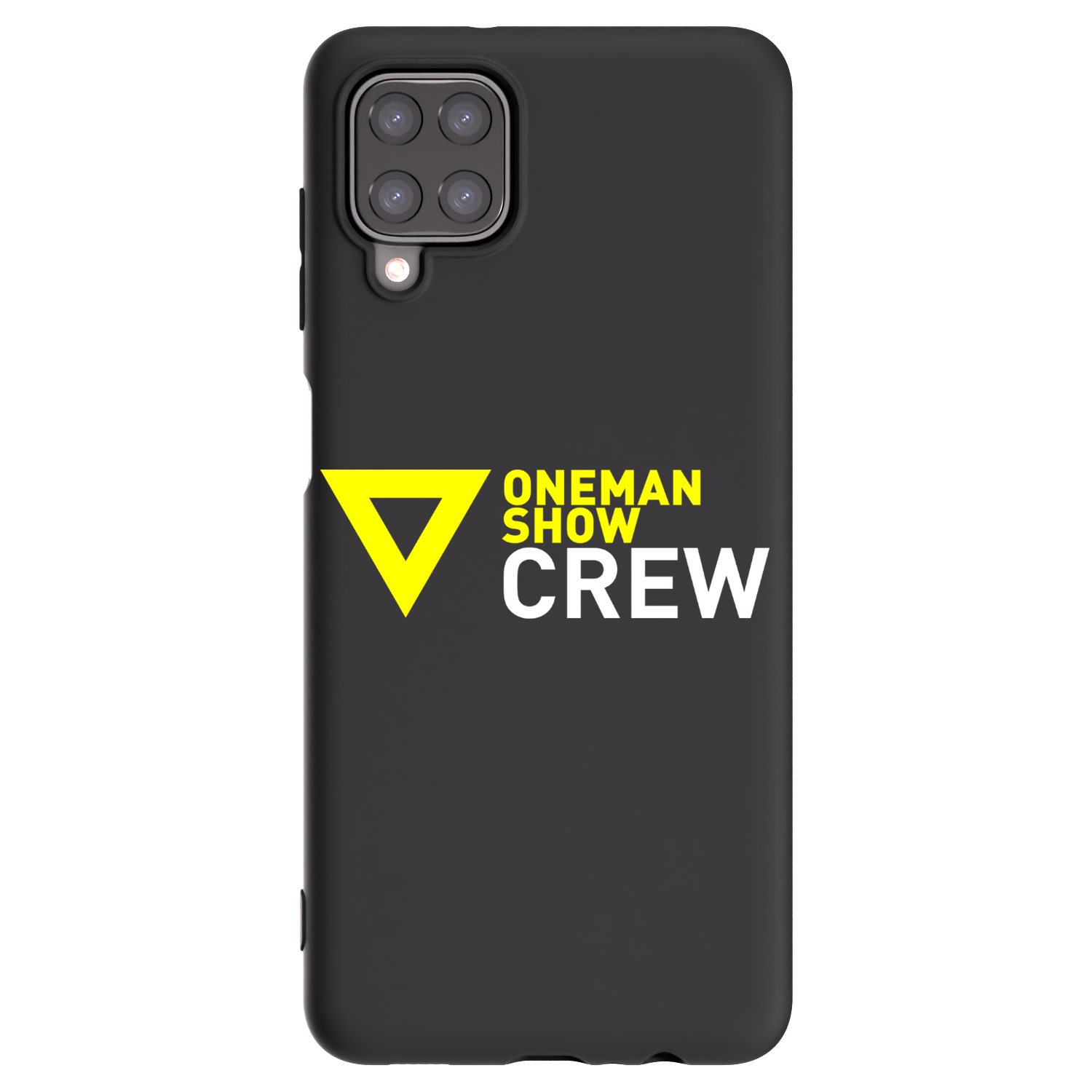 Picasee silikónový čierny obal pre Samsung Galaxy A12 A125F - ONEMANSHOW CREW