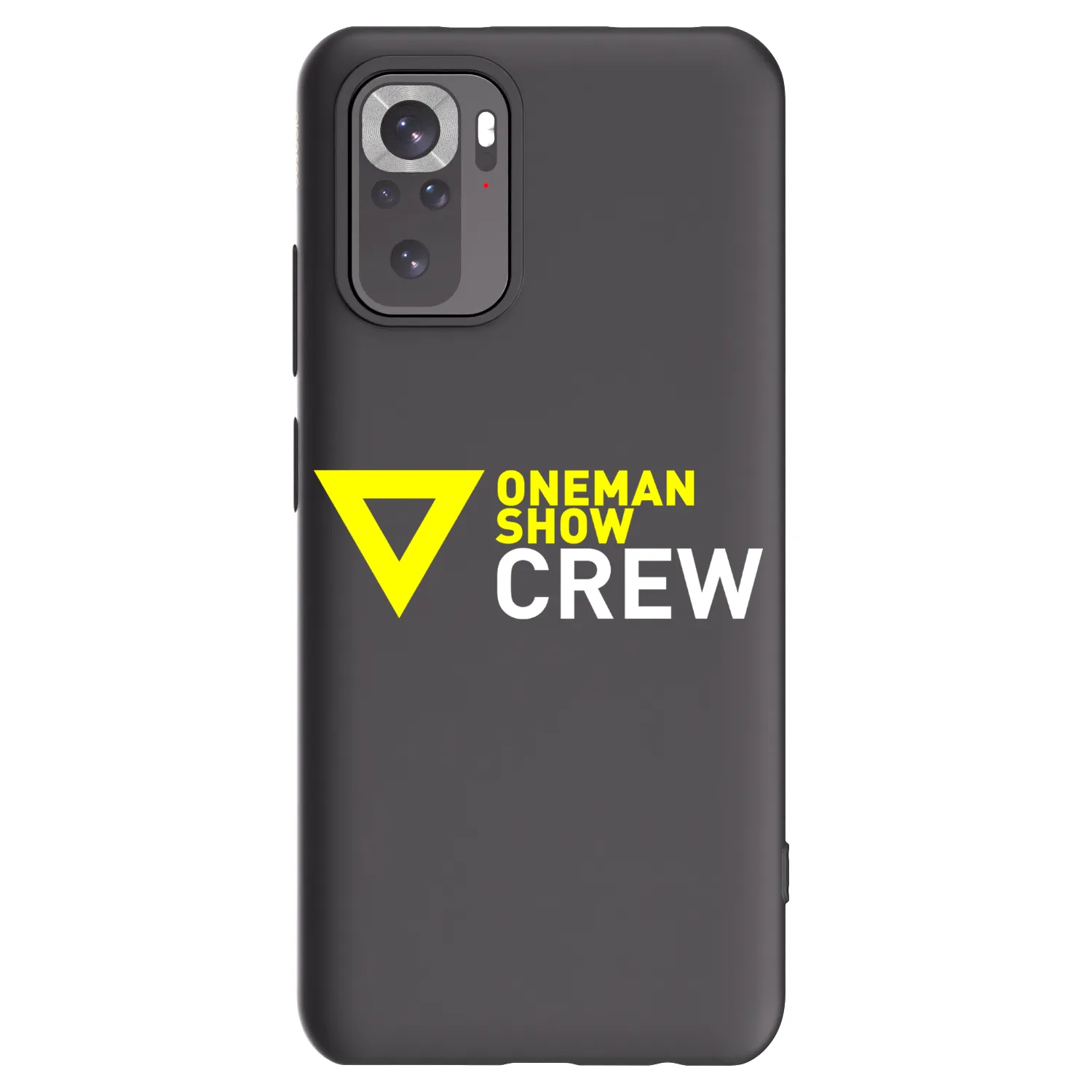 Picasee silikónový čierny obal pre Xiaomi Redmi Note 10S - ONEMANSHOW CREW