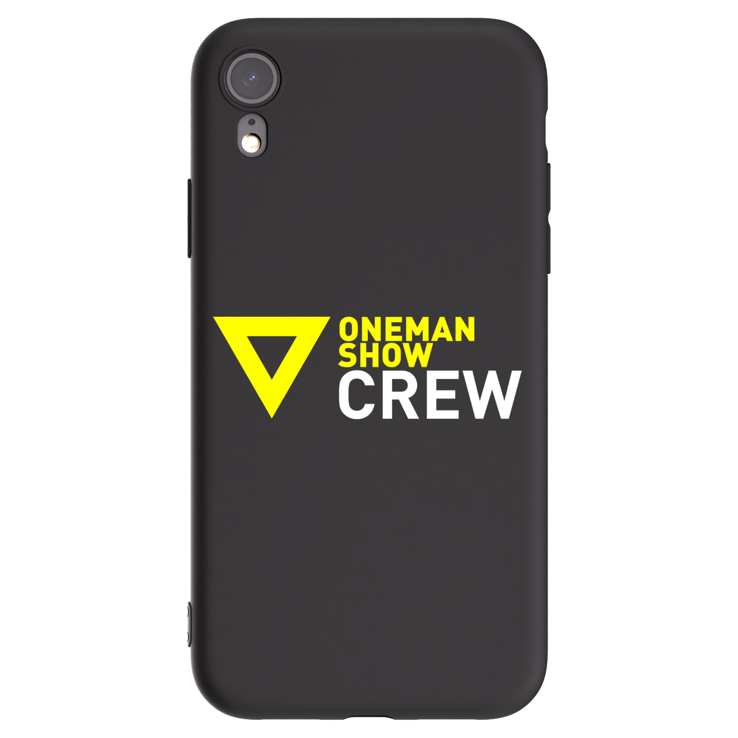 Picasee silikónový čierny obal pre Apple iPhone XR - ONEMANSHOW CREW