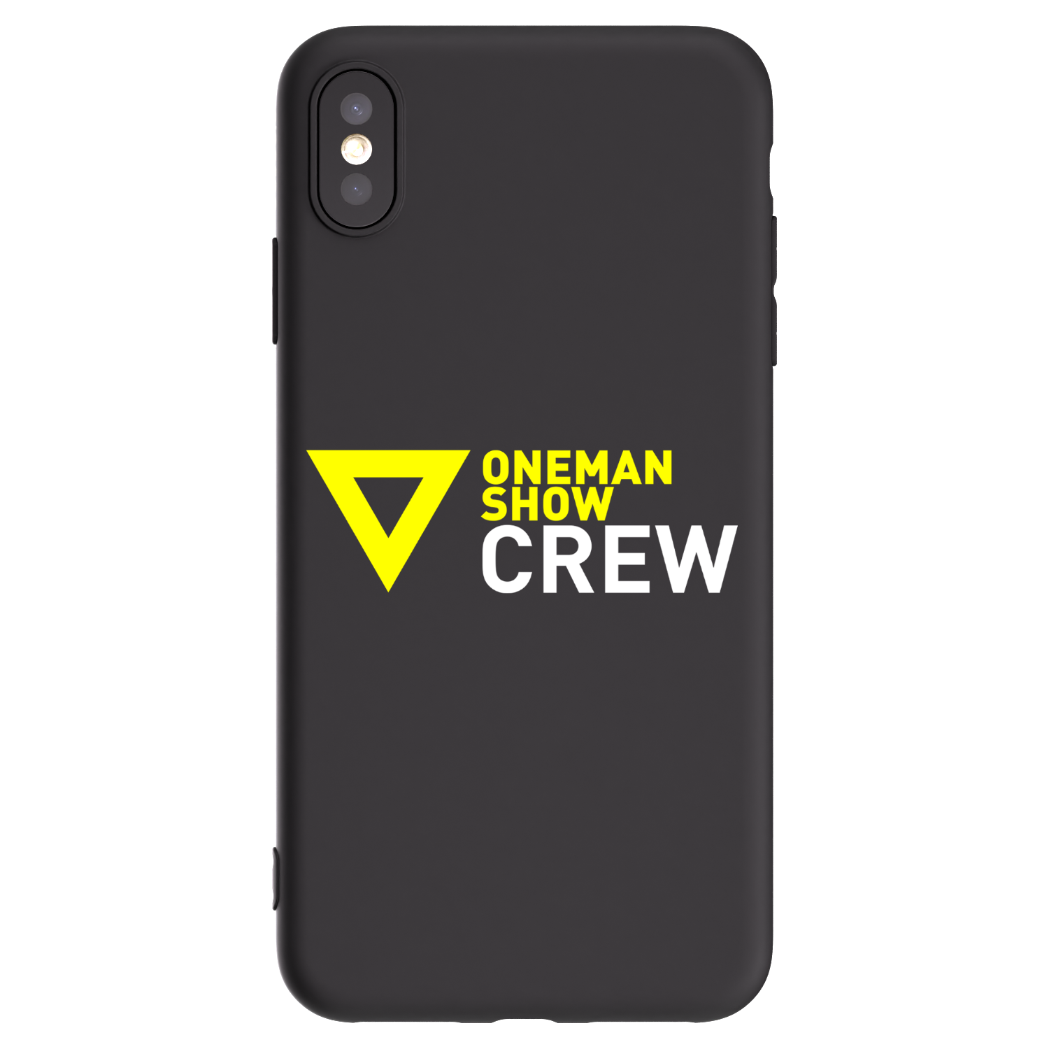 Picasee silikónový čierny obal pre Apple iPhone XS Max - ONEMANSHOW CREW