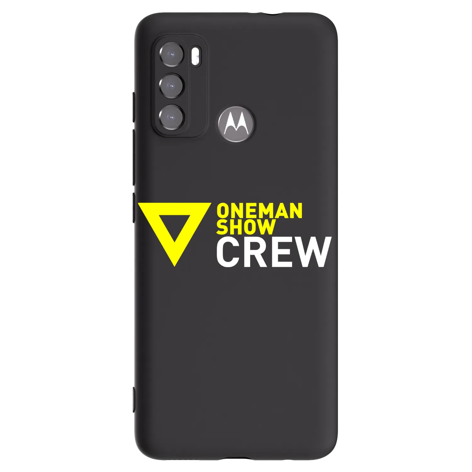 Picasee silikónový čierny obal pre Motorola Moto G60 - ONEMANSHOW CREW