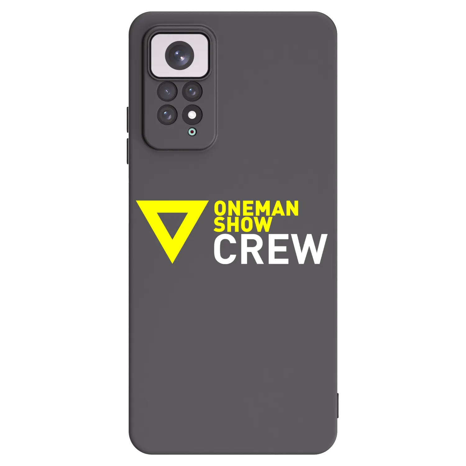 Picasee silikónový čierny obal pre Xiaomi Redmi Note 11 - ONEMANSHOW CREW