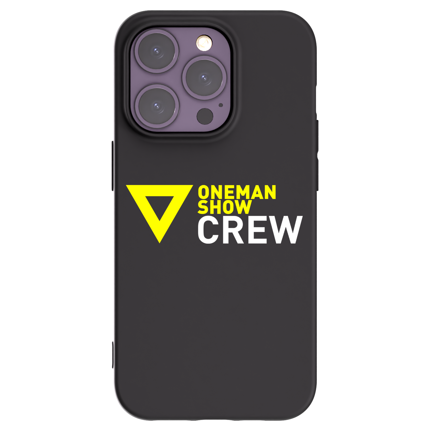 Picasee silikónový čierny obal pre Apple iPhone 14 Pro - ONEMANSHOW CREW