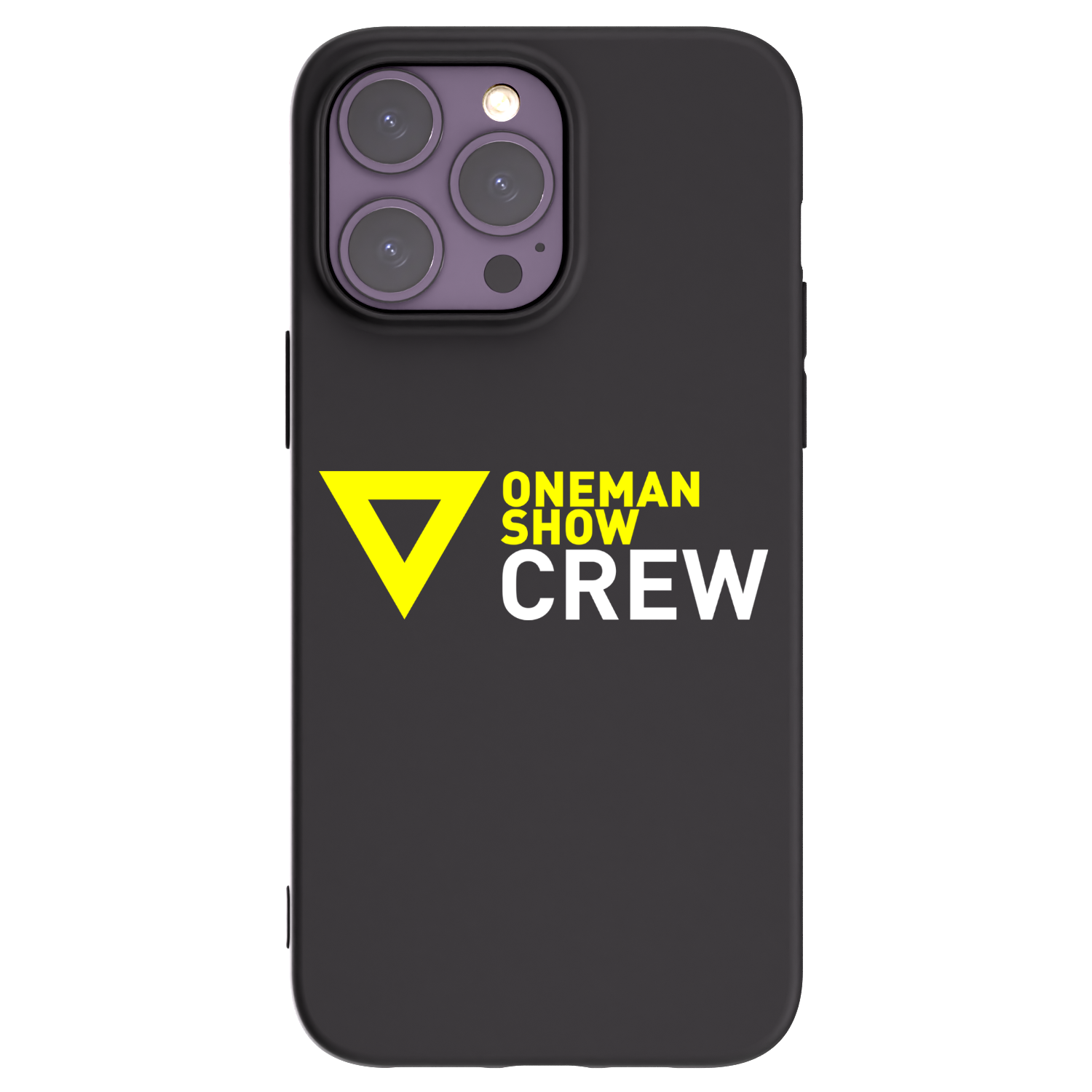 Picasee silikónový čierny obal pre Apple iPhone 14 Pro Max - ONEMANSHOW CREW