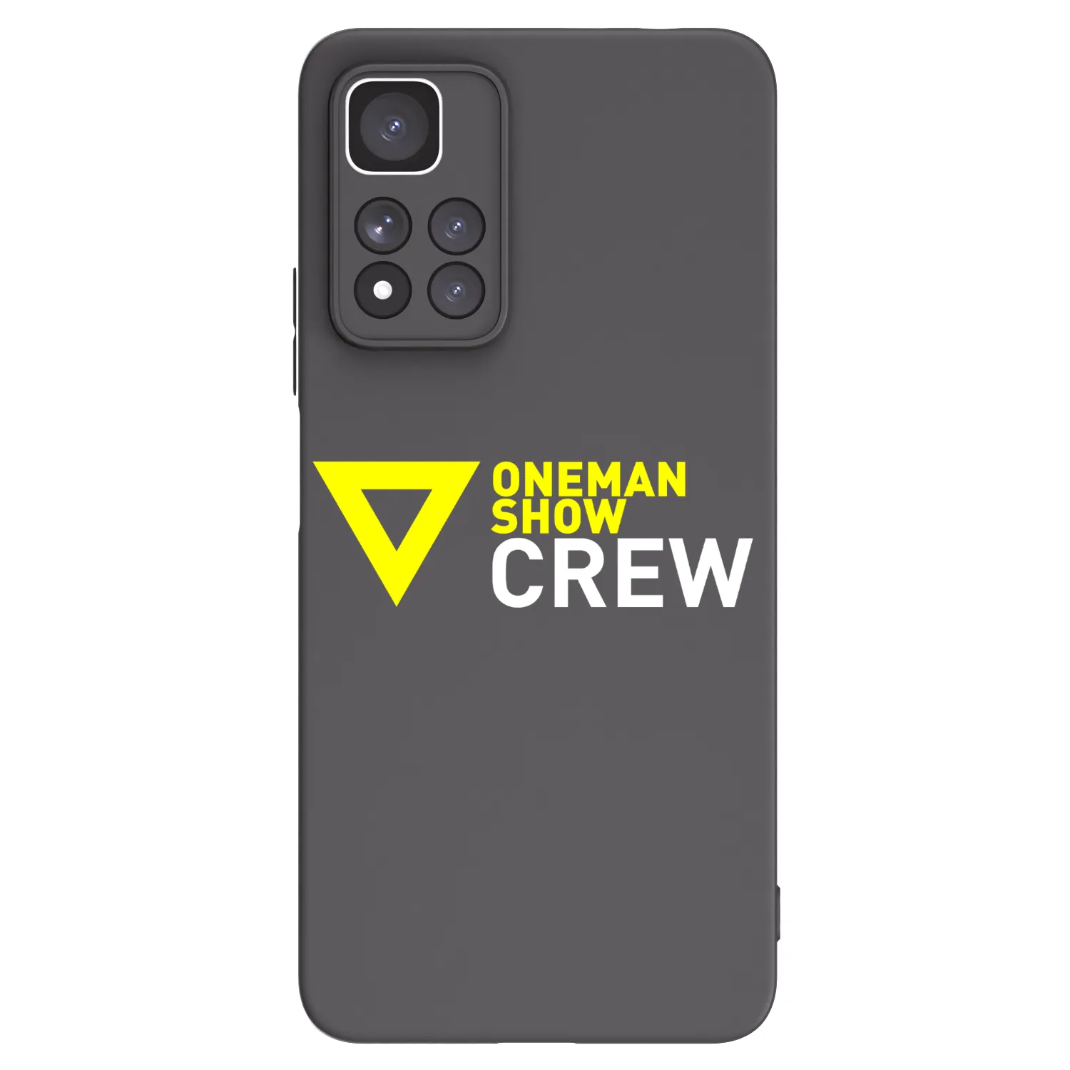 Picasee silikónový čierny obal pre Xiaomi Redmi Note 11 Pro+ 5G - ONEMANSHOW CREW