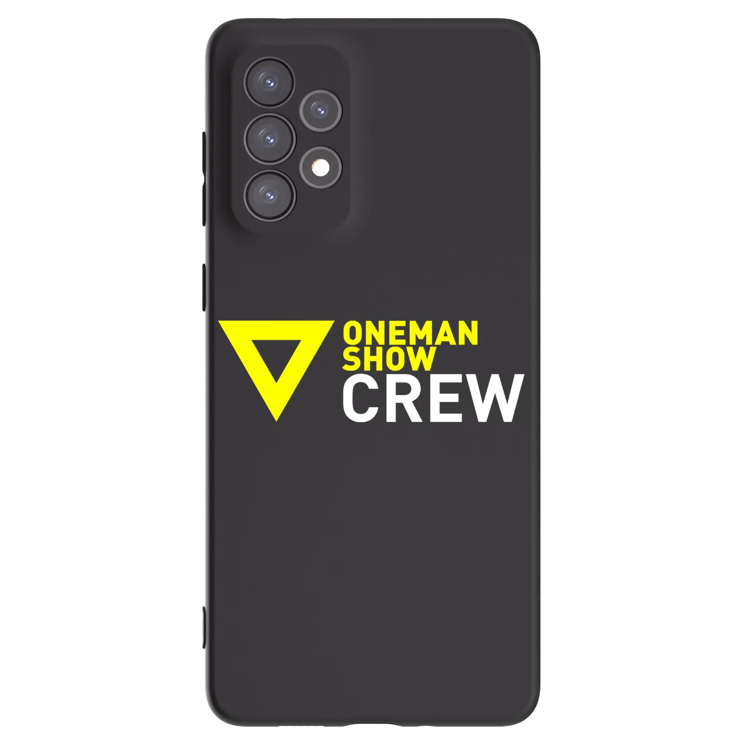 Picasee silikónový čierny obal pre Samsung Galaxy A73 5G - ONEMANSHOW CREW