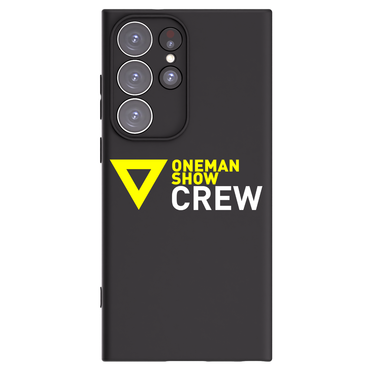 Picasee silikónový čierny obal pre Samsung Galaxy S23 Ultra 5G - ONEMANSHOW CREW
