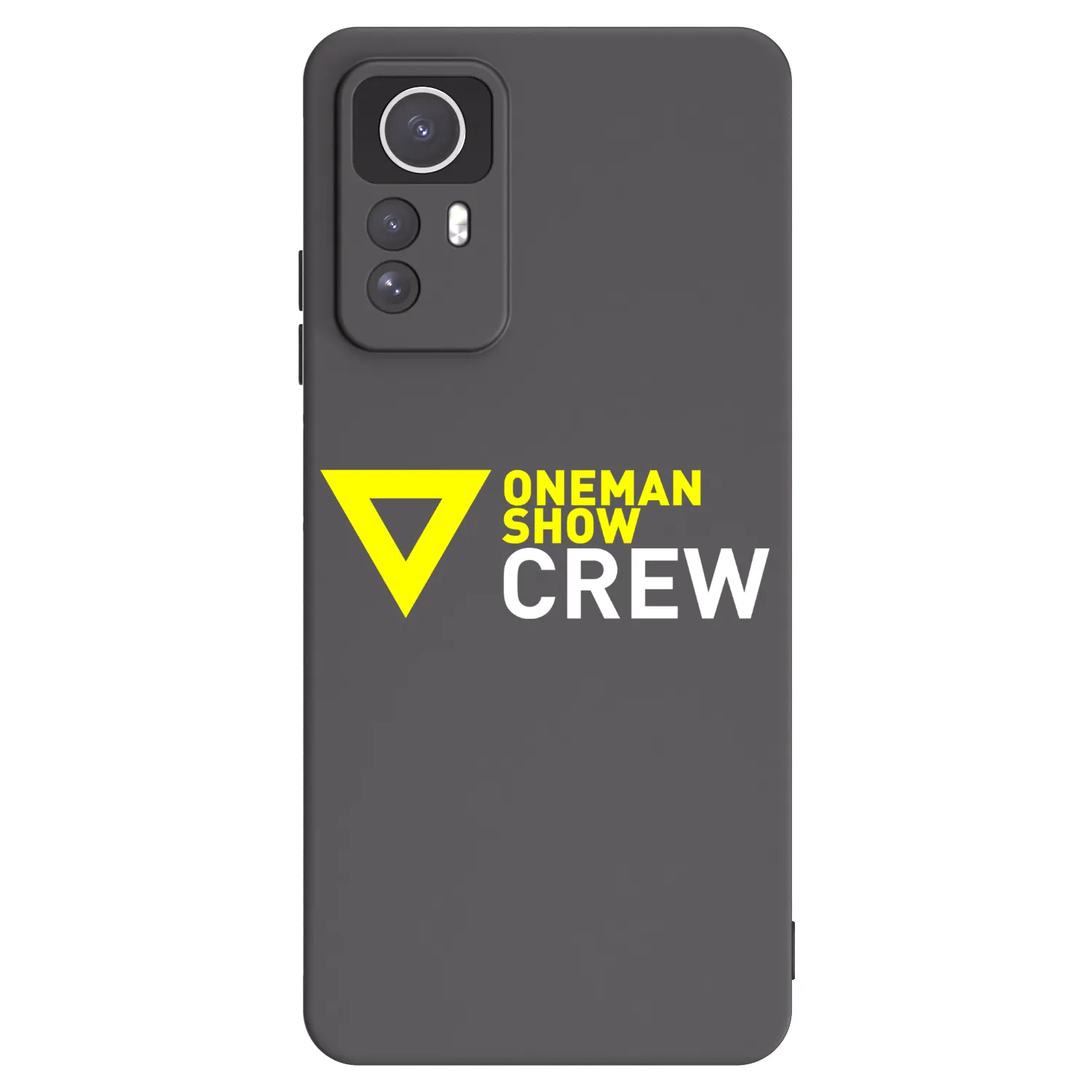 Picasee silikónový čierny obal pre Xiaomi Redmi Note 12S - ONEMANSHOW CREW