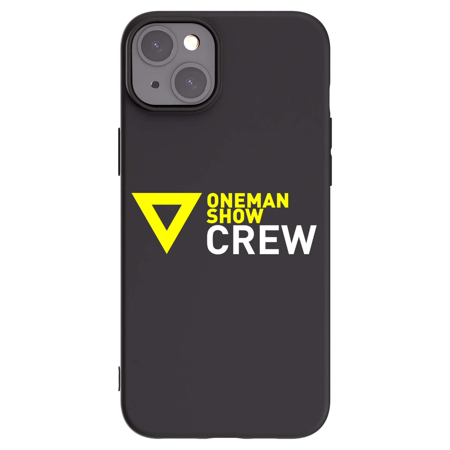Silikónový čierny obal pre Apple iPhone 15 Plus - ONEMANSHOW CREW