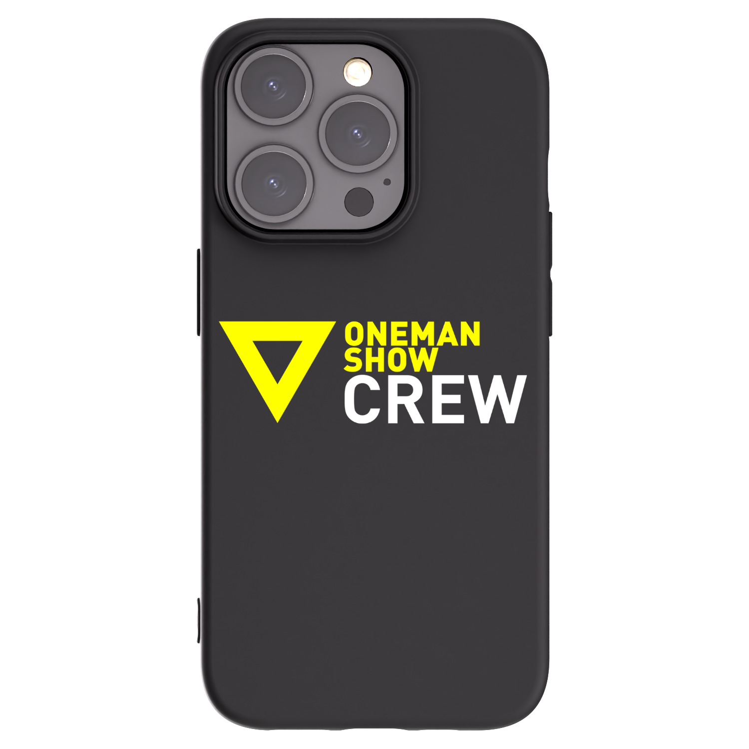 Silikónový čierny obal pre Apple iPhone 15 Pro - ONEMANSHOW CREW