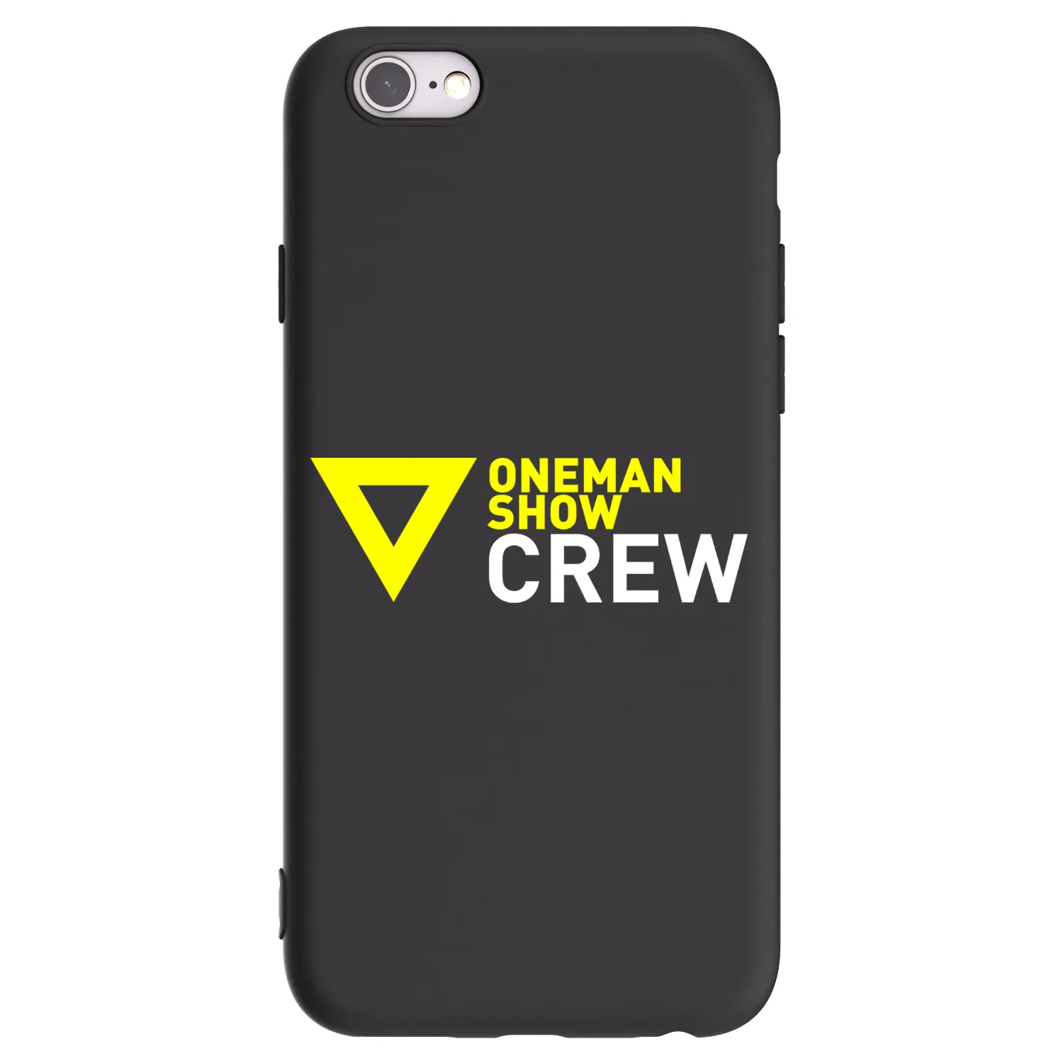 Picasee silikónový čierny obal pre Apple iPhone 6/6S - ONEMANSHOW CREW