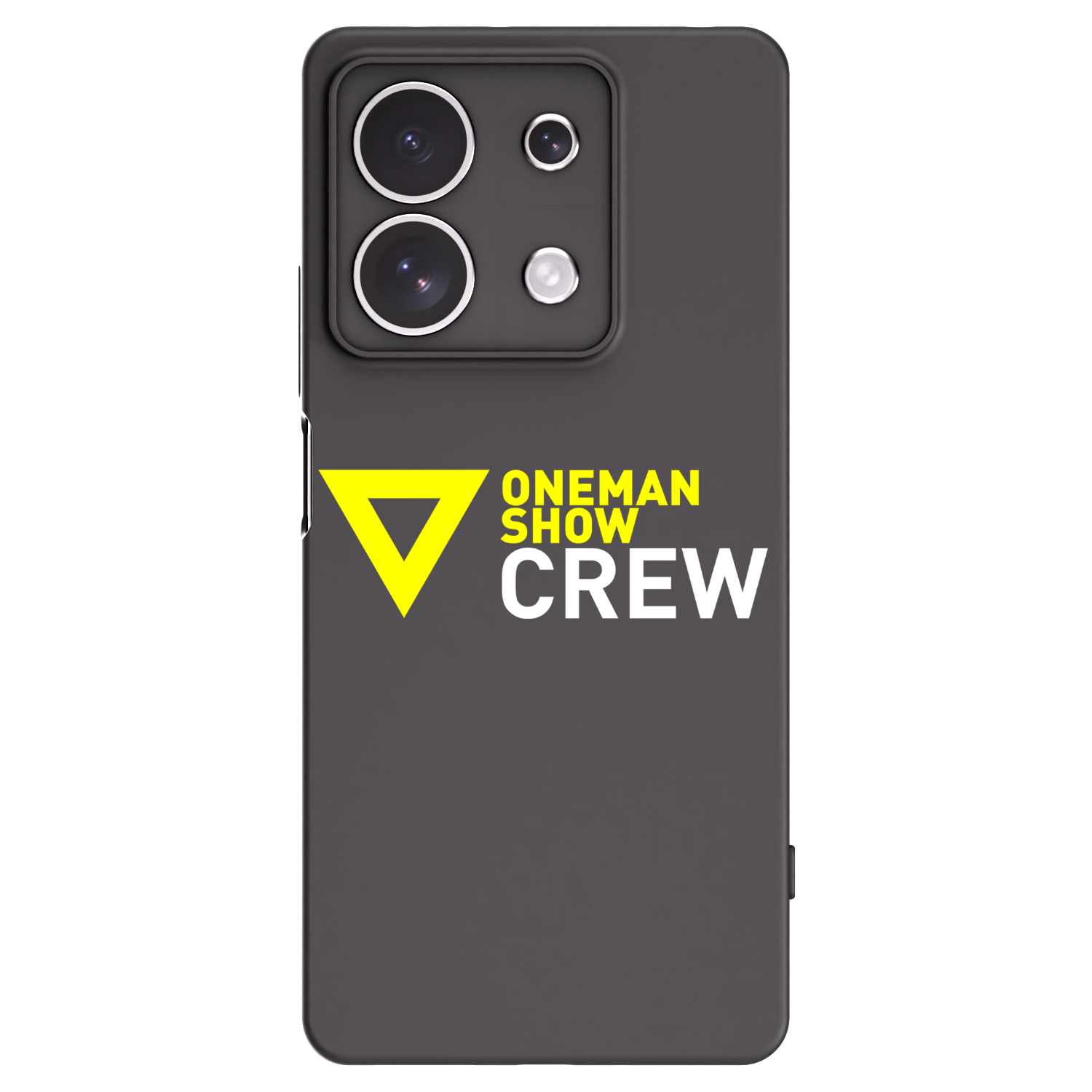 Picasee silikónový čierny obal pre Xiaomi Redmi Note 13 4G - ONEMANSHOW CREW