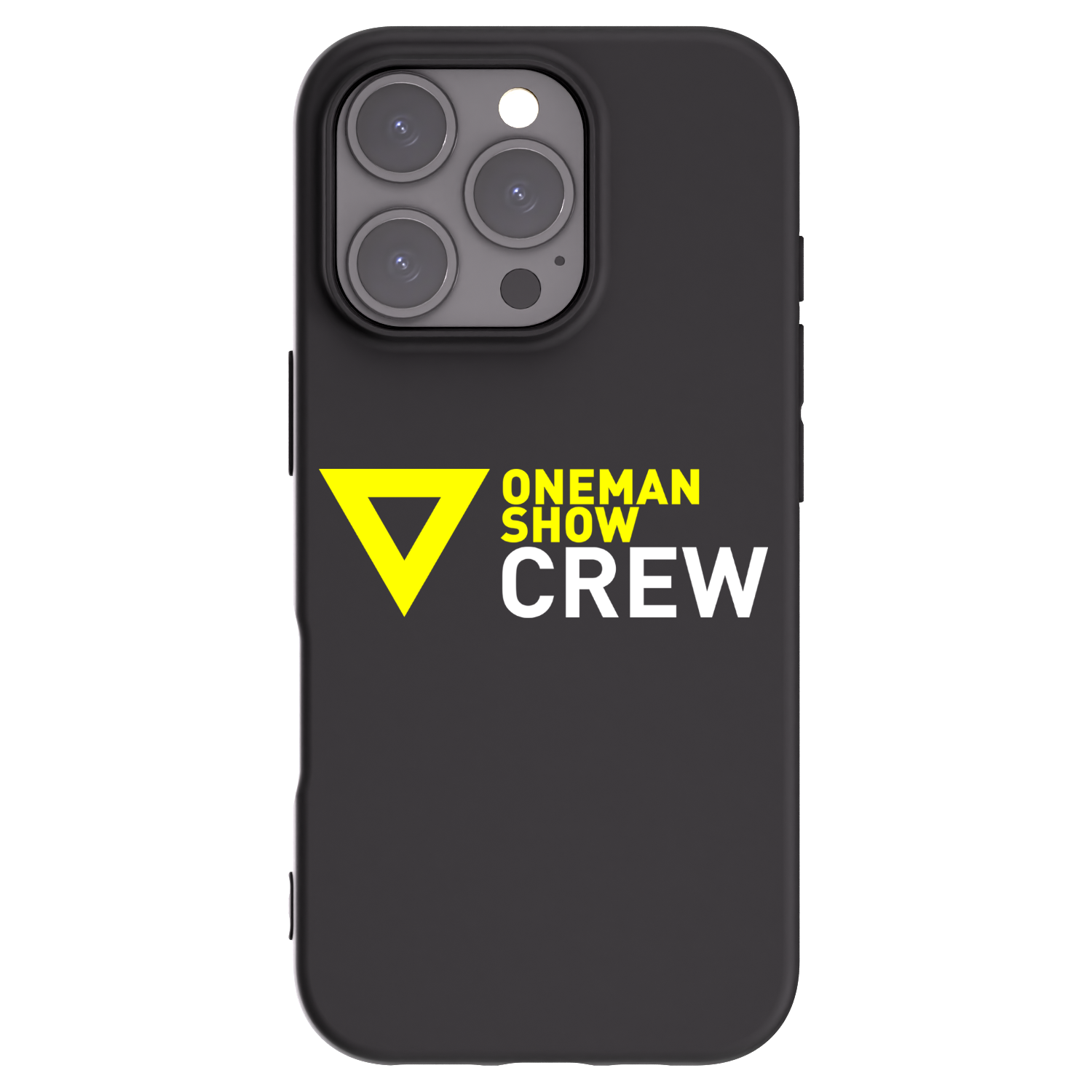 Picasee silikónový čierny obal pre Apple iPhone 16 Pro - ONEMANSHOW CREW