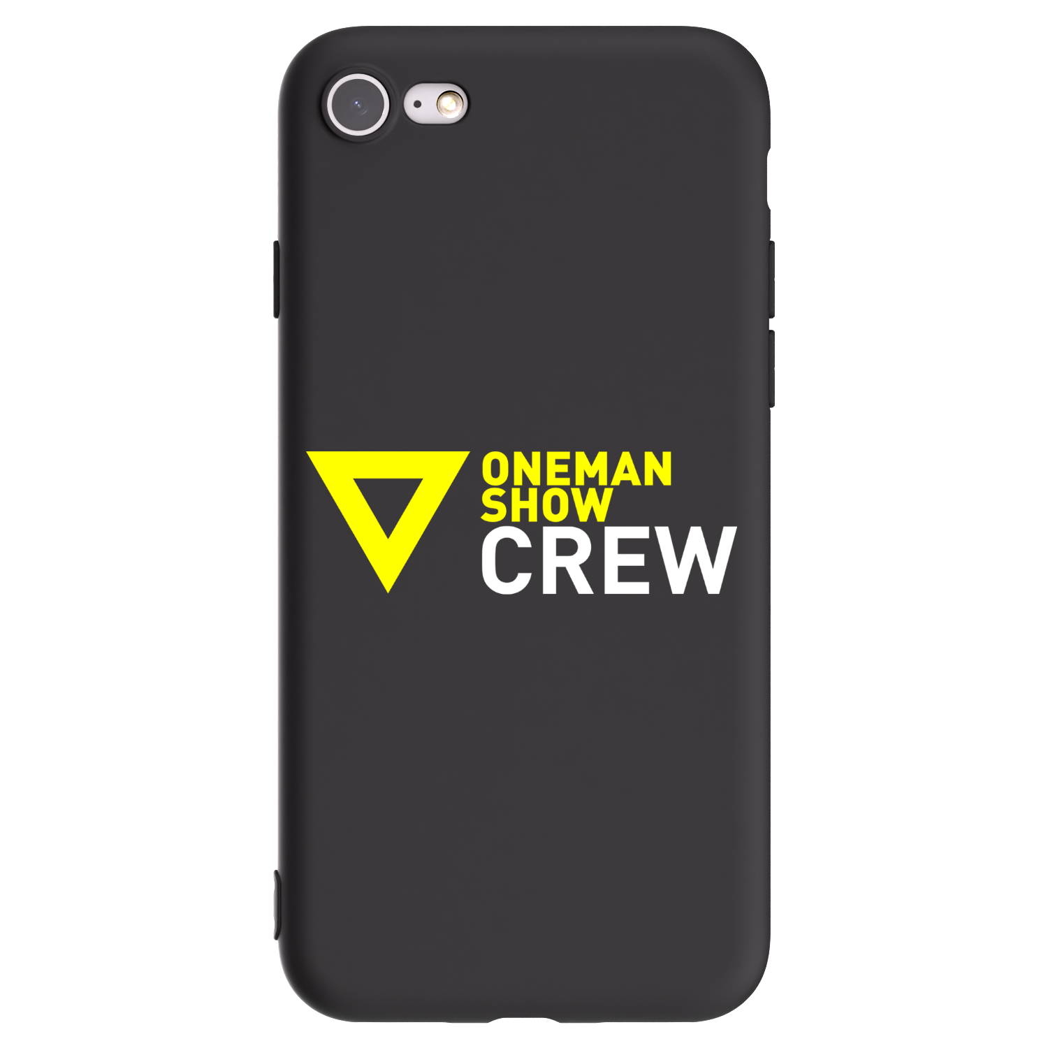 Picasee silikónový čierny obal pre Apple iPhone 8 - ONEMANSHOW CREW