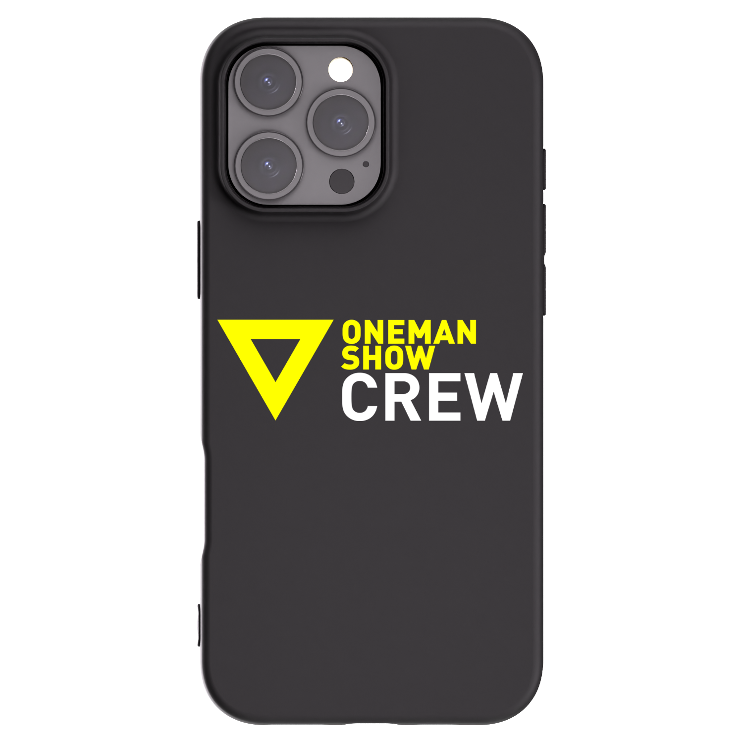 Silikónový čierny obal pre Apple iPhone 16 Pro Max - ONEMANSHOW CREW