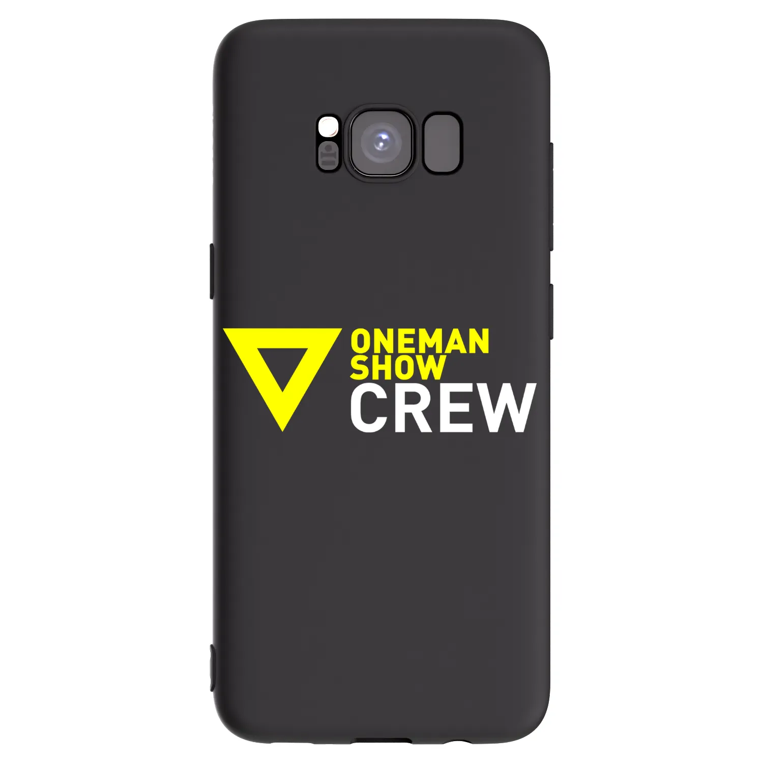 Picasee silikónový čierny obal pre Samsung Galaxy S8 G950F - ONEMANSHOW CREW