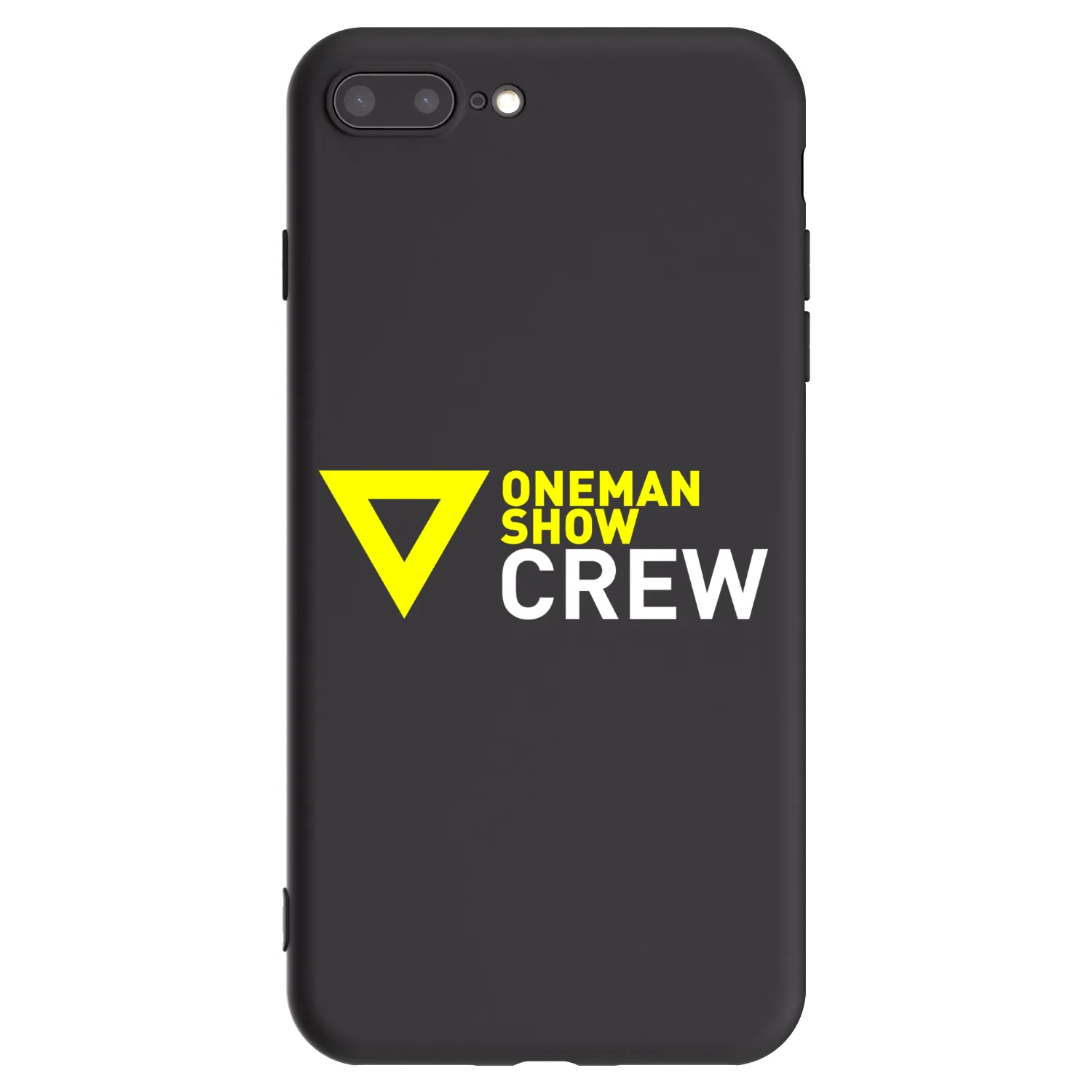 Picasee silikónový čierny obal pre Apple iPhone 7 Plus - ONEMANSHOW CREW