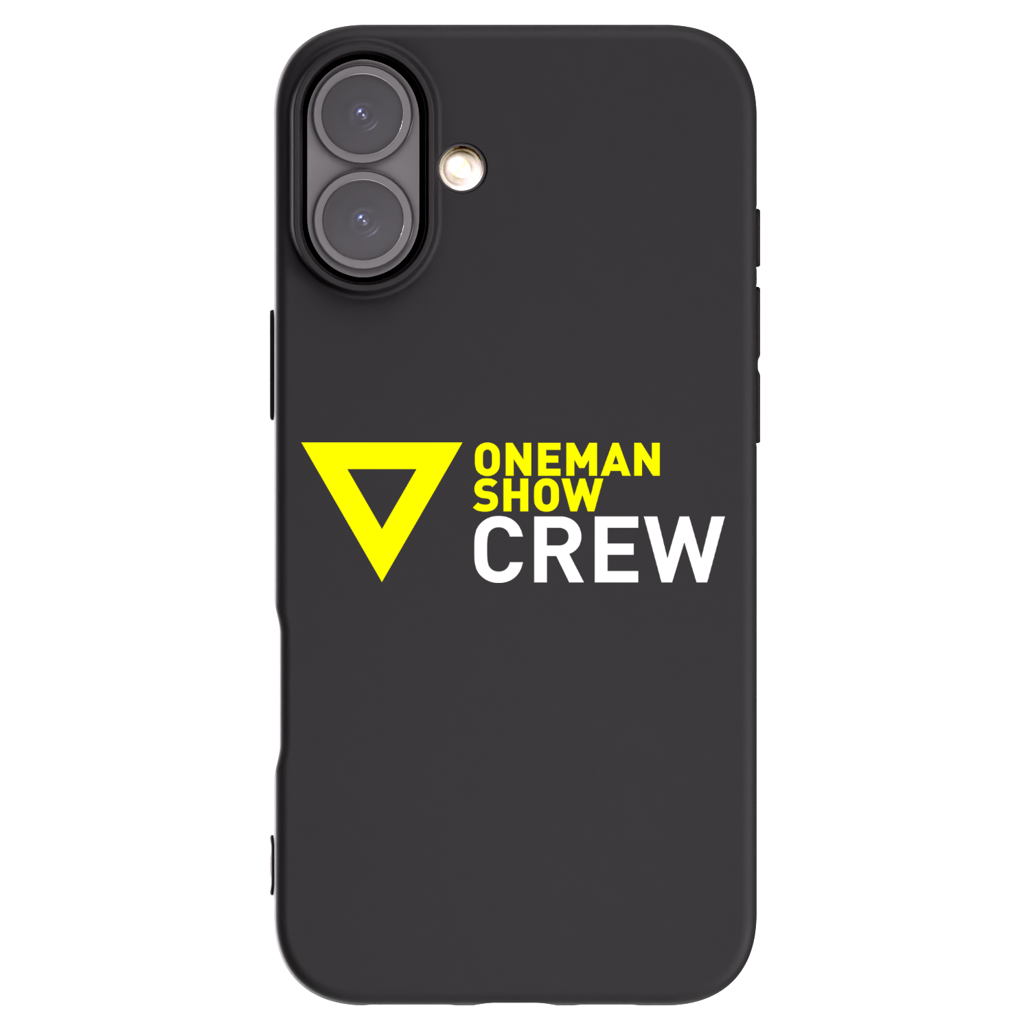 Picasee silikónový čierny obal pre Apple iPhone 16 Plus - ONEMANSHOW CREW