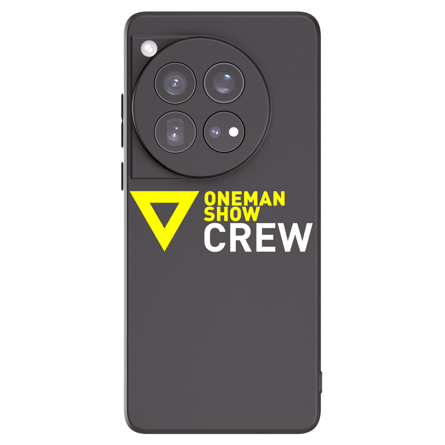 Silikónový čierny obal pre OnePlus 12 5G - ONEMANSHOW CREW