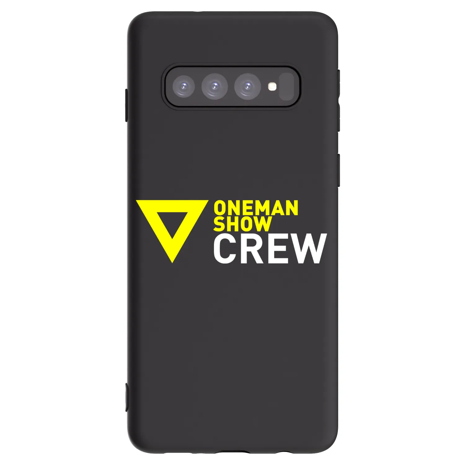 Picasee silikónový čierny obal pre Samsung Galaxy S10 G973 - ONEMANSHOW CREW
