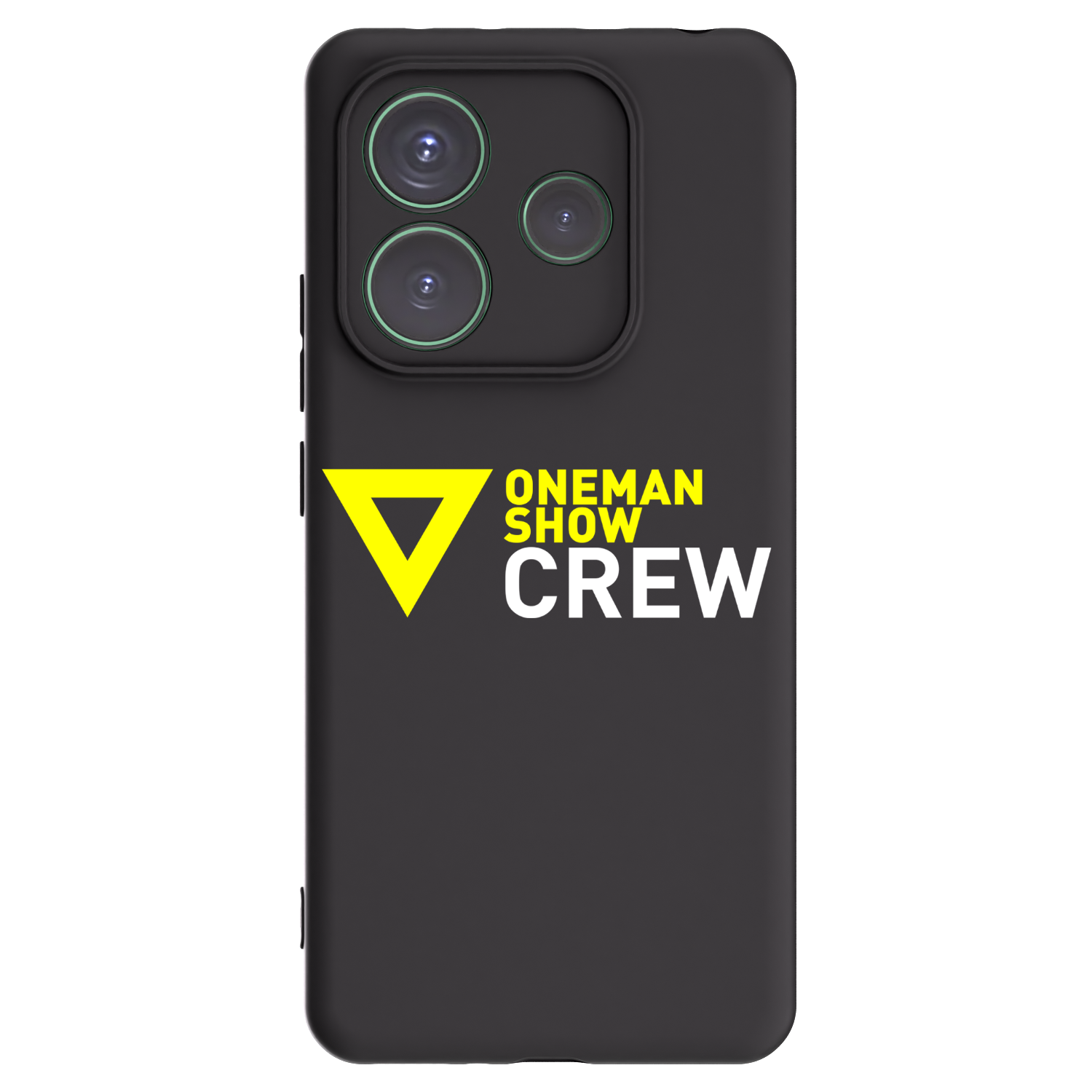 Silikónový čierny obal pre Xiaomi Redmi Note 14 5G - ONEMANSHOW CREW