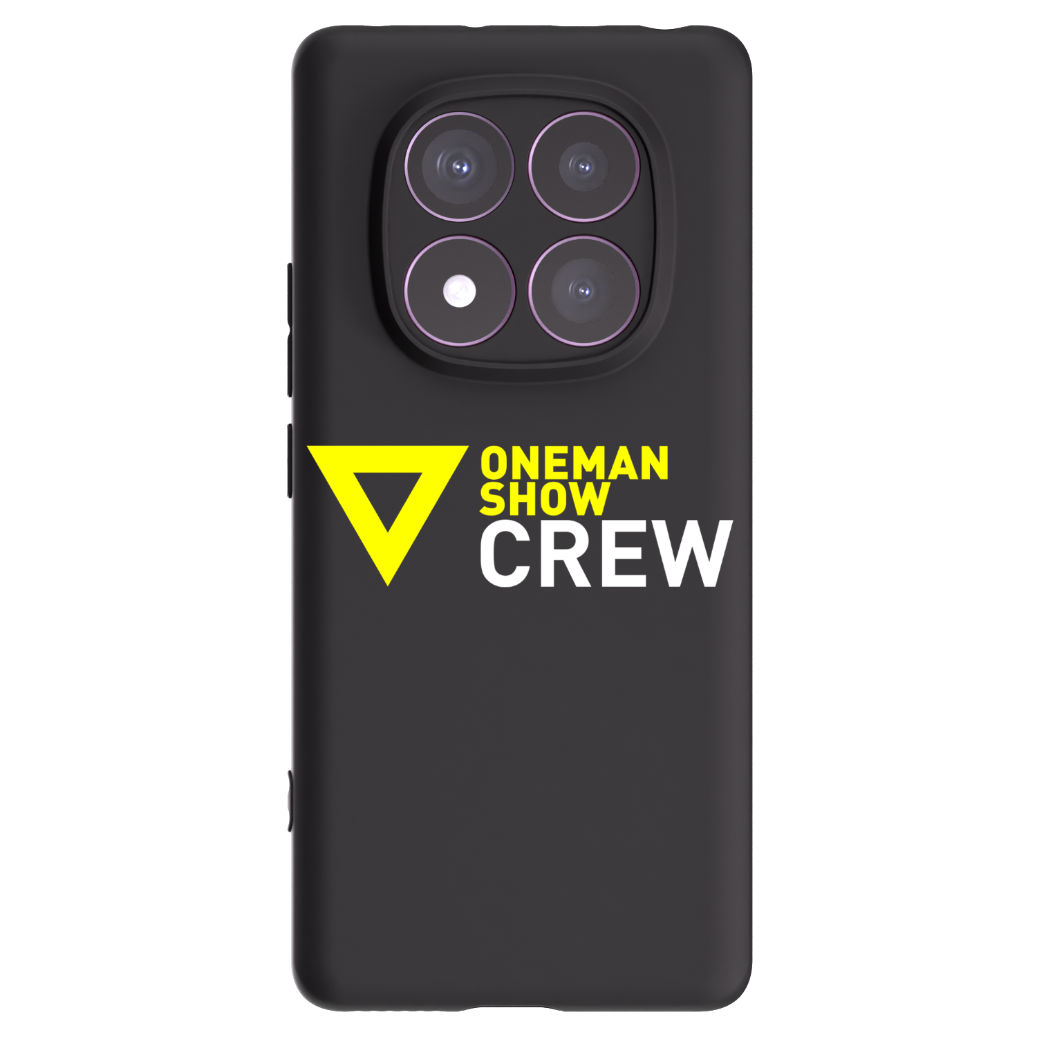 Silikónový čierny obal pre Xiaomi Redmi Note 14 Pro 4G - ONEMANSHOW CREW